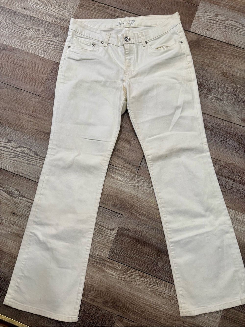 Women's white Straight-Leg Jeans